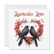 Lupercalia Liefde Kraai & Rozen Valentijnsdag
