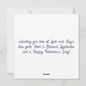 Lupercalia Love Gothic Anatomical Heart Flowers Feestdagenkaart (Achterkant)