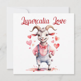 Lupercalia Love Sweet Goat Hearts Valentine's Day Feestdagenkaart