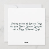 Lupercalia Vibes Werewolf Valentine's Day Feestdagenkaart (Achterkant)