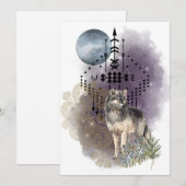Lupercalia Wolf Moon Magick Arrows & Stars Feestdagenkaart (Voorkant / Achterkant)