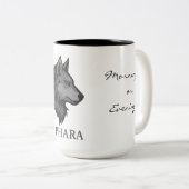 LUPHARA wolf mug Tweekleurige Koffiemok (Voorkant rechts)
