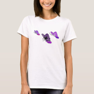 Lupie Lucy paarse butterflies over het shirt