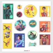 Lupin III 12 sticker set (Vel)