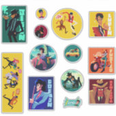 Lupin III 12 sticker set (Voorkant)