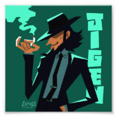 Lupin III de derde Jigen kleine kunstprint Foto Afdruk (Voorkant)
