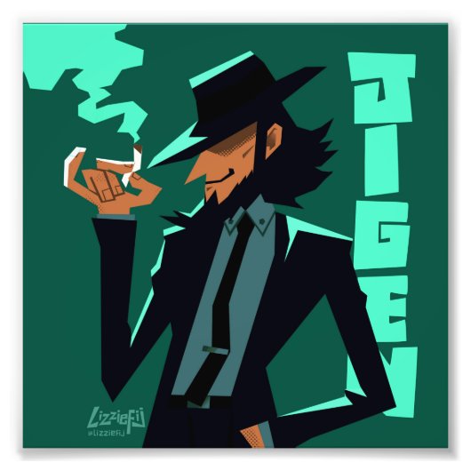 Lupin III de derde Jigen kleine kunstprint Foto Afdruk (Voorkant)