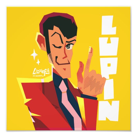 Lupin III de derde medium art print Foto Afdruk (Voorkant)