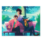 Lupin III the third bench boys print Foto Afdruk (Voorkant)