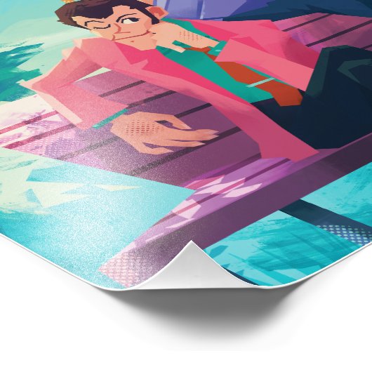 Lupin III the third bench boys print Foto Afdruk (Hoek)