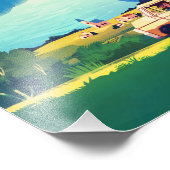 Lupin III the third cagliostro mountains print Foto Afdruk (Hoek)