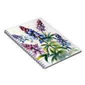 Lupin - Watercolor flowers Notitieboek (Rechterzijde)