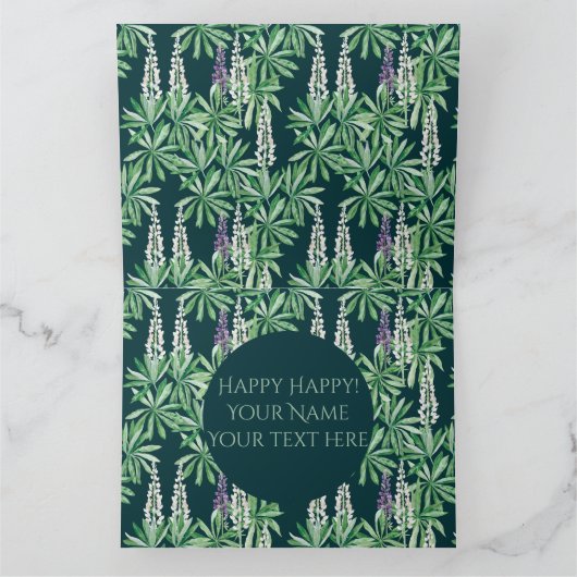 Lupinbloem Kaart (Binnen)