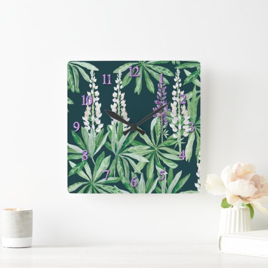 Lupinbloem Vierkante Klok (Huis)