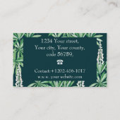 Lupinbloem Visitekaartje (Achterkant)