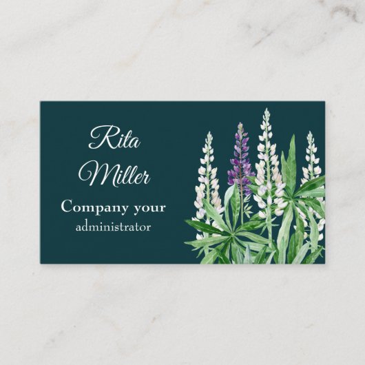 Lupinbloem Visitekaartje (Voorkant)