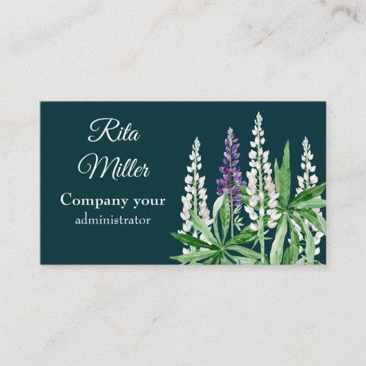 Lupinbloem Visitekaartje (Voorkant)