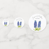 Lupine Blauwe bloemige waterverf bruiloften Confetti (Voorkanten)