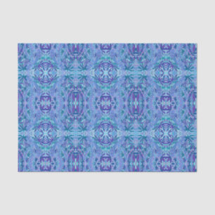 Lupine Flower Bohemian Boho Arabesque Pattern Blue Tissuepapier