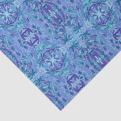 Lupine Flower Bohemian Boho Arabesque Pattern Blue Tissuepapier (Detail)