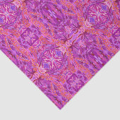 Lupine Flower Bohemian Boho Arabesque Pattern roze Tissuepapier (Detail)