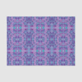 Lupine Flowers Bohemian Arabesque Pattern Violet Tissuepapier (Voorkant)