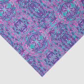 Lupine Flowers Bohemian Arabesque Pattern Violet Tissuepapier (Detail)