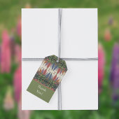 Lupine Flowers n Butterflies  Bloemen Cadeaulabel