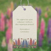 Lupine Flowers n Butterflies  Bloemen Cadeaulabel