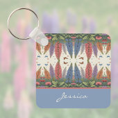 Lupine Flowers n Butterflies  Monogram Sleutelhanger