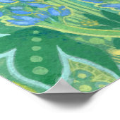 Lupine Flowers, Summer Wildflower Painting Poster (Hoek)