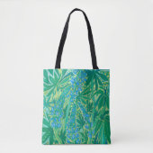 Lupine Flowers, Summer Wildflower Painting Tote Bag (Voorkant)