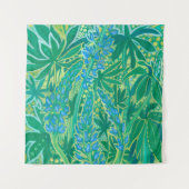 Lupine Flowers, Summer Wildflower Painting Wandkleed (Voorkant)