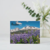 Lupine in Bloom Alaskan Briefkaart (Staand voorkant)