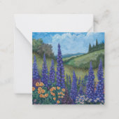Lupine Meadow van Lavendel Notitiekaartje (Voorkant)