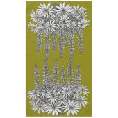 Lupine Mustard Yellow Botanical Tablecloth Tafelkleed (Voorkant)