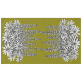 Lupine Mustard Yellow Botanical Tablecloth Tafelkleed (Voorkant (Horizontaal))