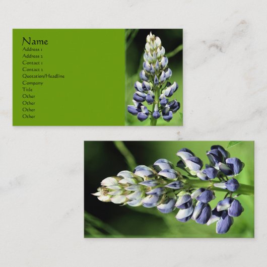 Lupine Natuur Visitekaartje (Voorkant / Achterkant)