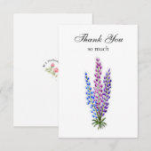 Lupine Note Card Bedankkaart (Voorkant / Achterkant)