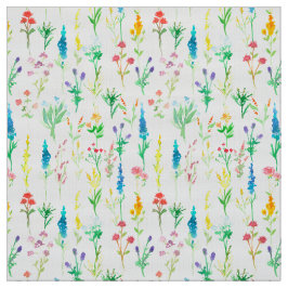 Lupine papavers Wilde bloempitten Stof