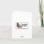 Lupine Poppies Note Kaart (Achterkant)