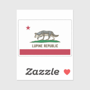 Lupine Republiek Vlag Sticker