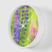 Lupine Schilderij - Originele Bloem Kunst (Hoek)