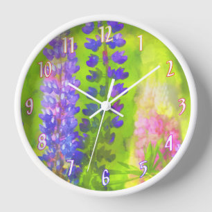 Lupine Schilderij - Originele Bloem Kunst