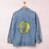 Lupine Schilderij - Originele Bloem Kunst Denim Jacket (Hangar)
