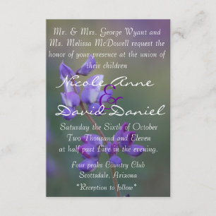 Lupine-uitnodiging Kaart