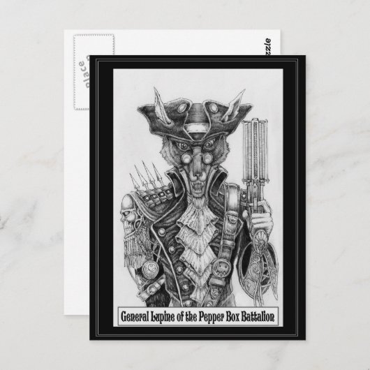 Lupine van het Pepperbox Bataljon Briefkaart (Voorkant / Achterkant)