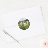 Lupine veld ronde sticker (Envelop)