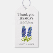 Lupine Wilde Bloem Blauwe Bloemen Bruidsmeisjesfee Cadeaulabel (Voorkant)