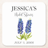 Lupinebloemen Bruiloftsfeest Kartonnen Onderzetters (Voorkant)